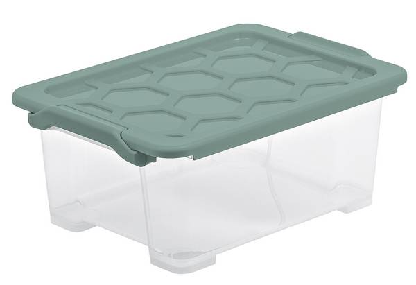 Rotho Aufbewahrungsbox EVO Safe inkl. Deckel 11 L Mistletoe grün