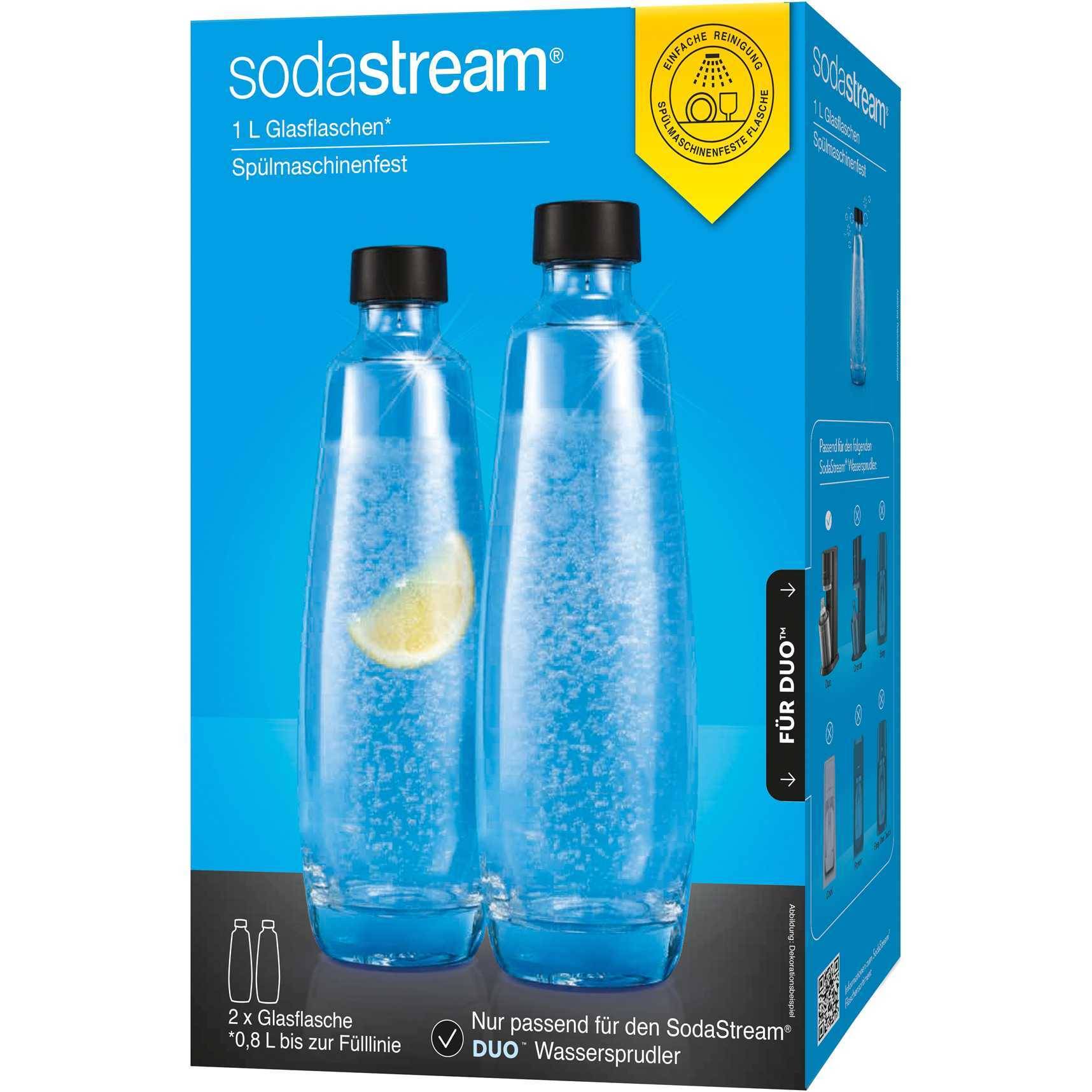 sodastream Glaskaraffe Duo 1047205490 1l 2St.-1