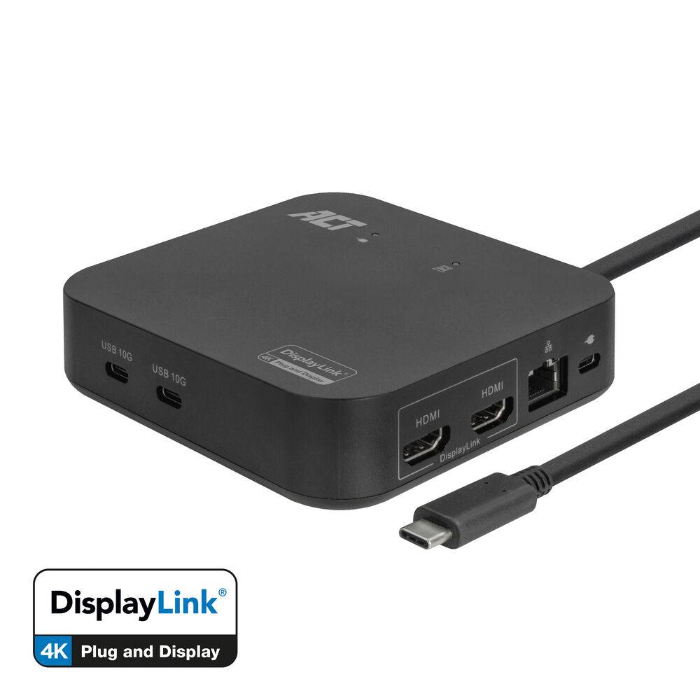 ACT AC7150 Universal USB-C Docking Station 4K | 2 HDMI/DisplayPort Monitore | DisplayLink | Kompaktmodell | S…-0