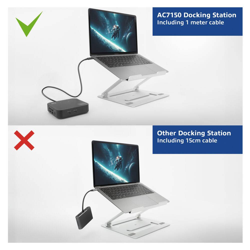 ACT AC7150 Universal USB-C Docking Station 4K | 2 HDMI/DisplayPort Monitore | DisplayLink | Kompaktmodell | S…-3