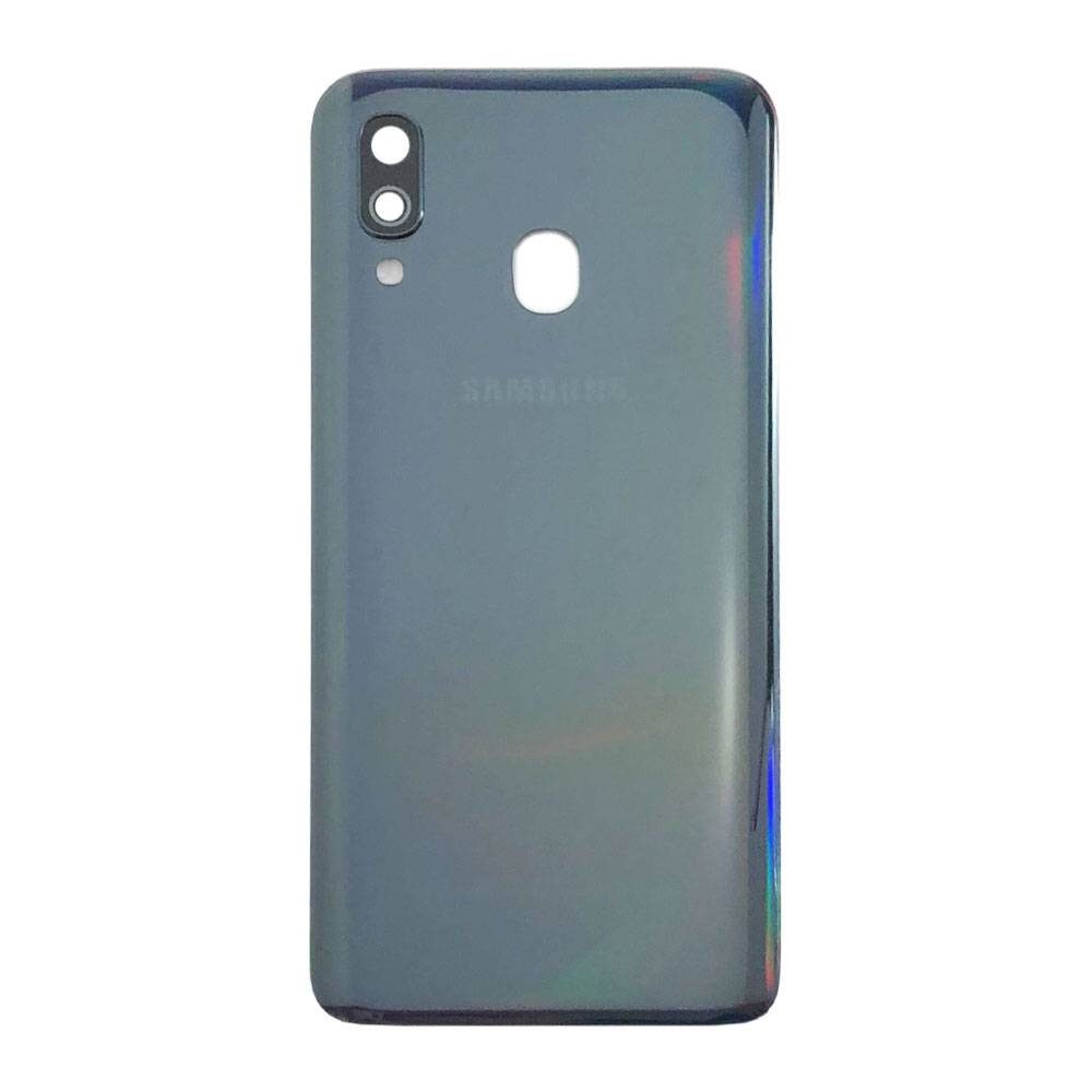 Samsung GH82-19406A Akkudeckel Deckel für Galaxy A40 A405F + Klebepad Schwarz-1