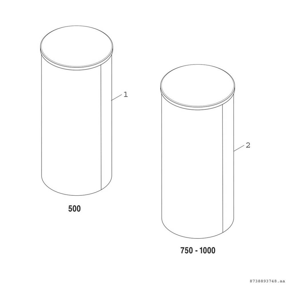 Bosch Thermotechnik Pufferspeicher STORA 500L, silber BH500-61B 500 l, 1755 mm, 1912 850 mm-3