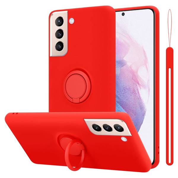 Cadorabo Hülle für Samsung Galaxy S24 Schutz Hülle in Rot Handyhülle TPU Etui Case Cover