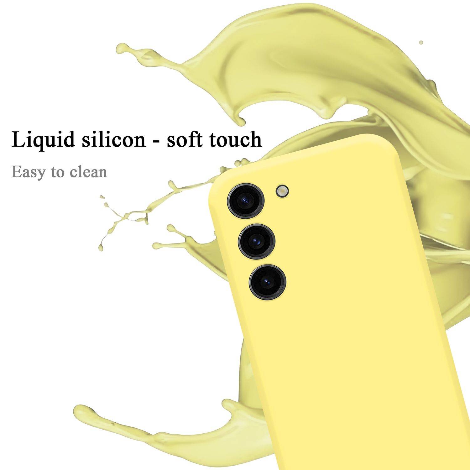 Cadorabo Schutzhülle für Samsung Galaxy S24 Hülle in Gelb Handyhülle Case Cover TPU Etui-1