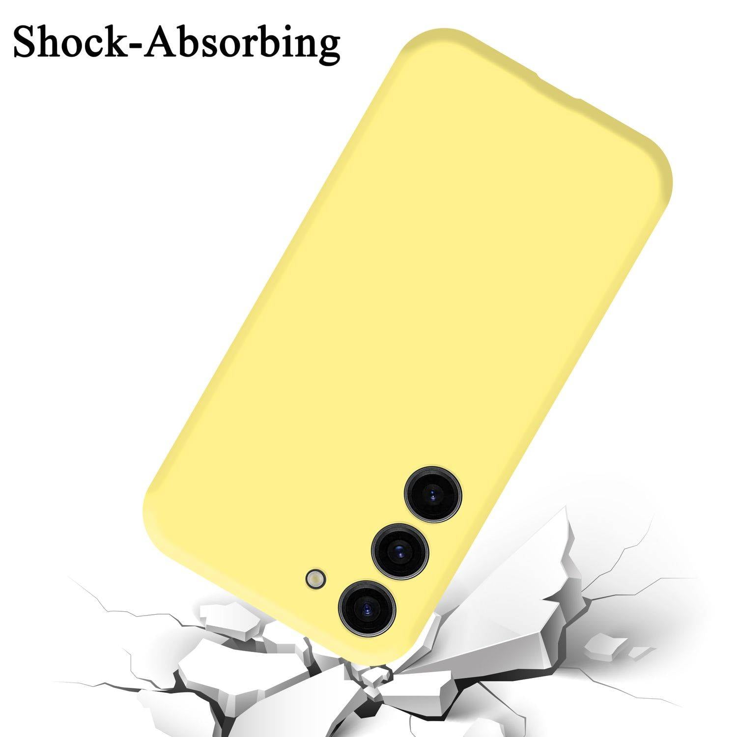 Cadorabo Schutzhülle für Samsung Galaxy S24 Hülle in Gelb Handyhülle Case Cover TPU Etui-2