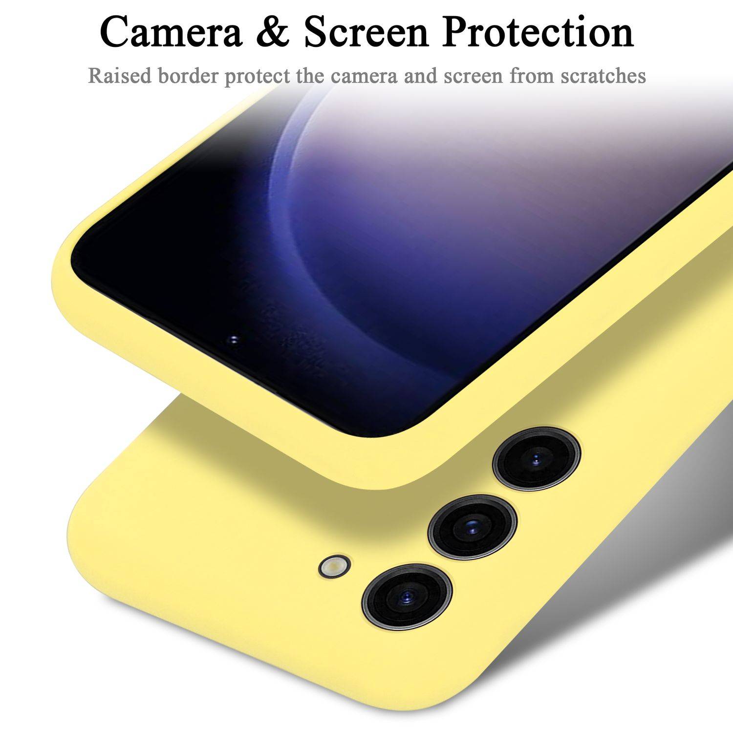 Cadorabo Schutzhülle für Samsung Galaxy S24 Hülle in Gelb Handyhülle Case Cover TPU Etui-3