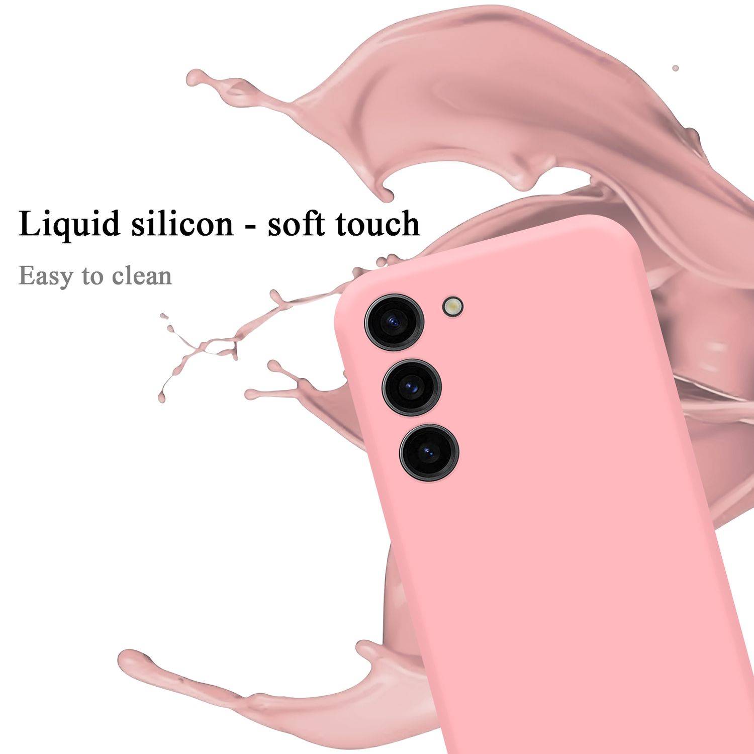 Cadorabo Schutzhülle für Samsung Galaxy S24 Hülle in Rosa Handyhülle Case Cover TPU Etui-1