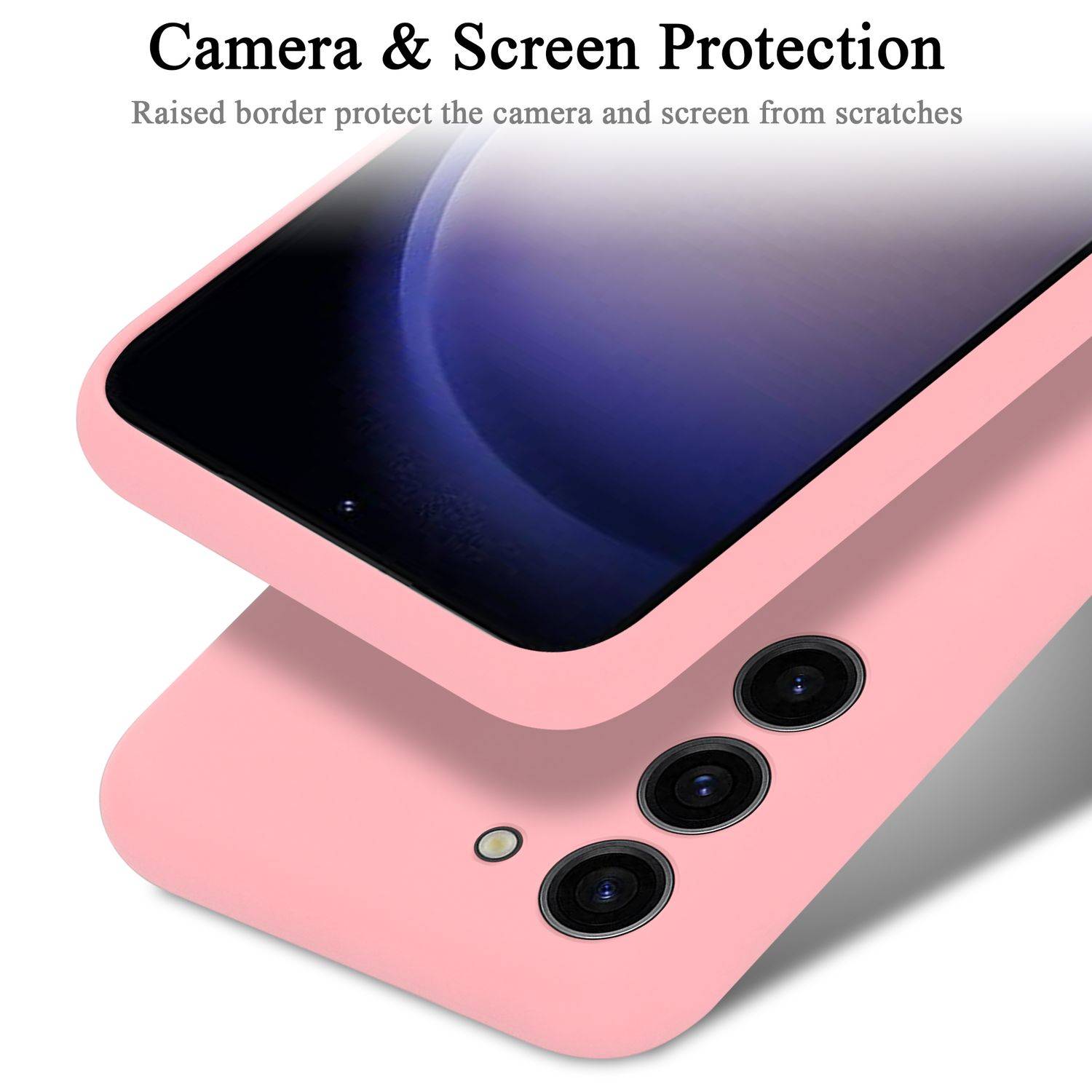 Cadorabo Schutzhülle für Samsung Galaxy S24 Hülle in Rosa Handyhülle Case Cover TPU Etui-3