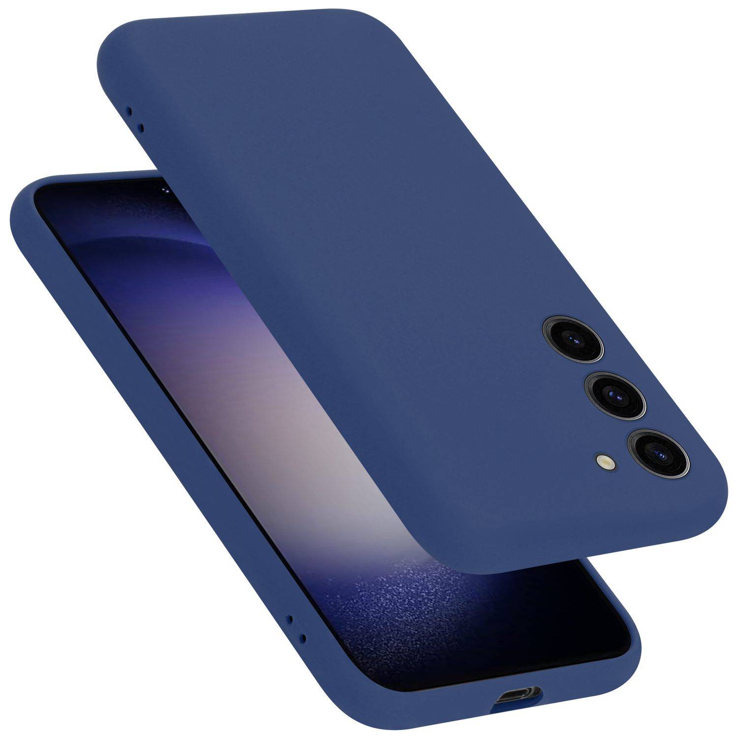 Cadorabo Schutzhülle für Samsung Galaxy S23 Hülle in Blau Handyhülle Case Cover TPU Etui-0