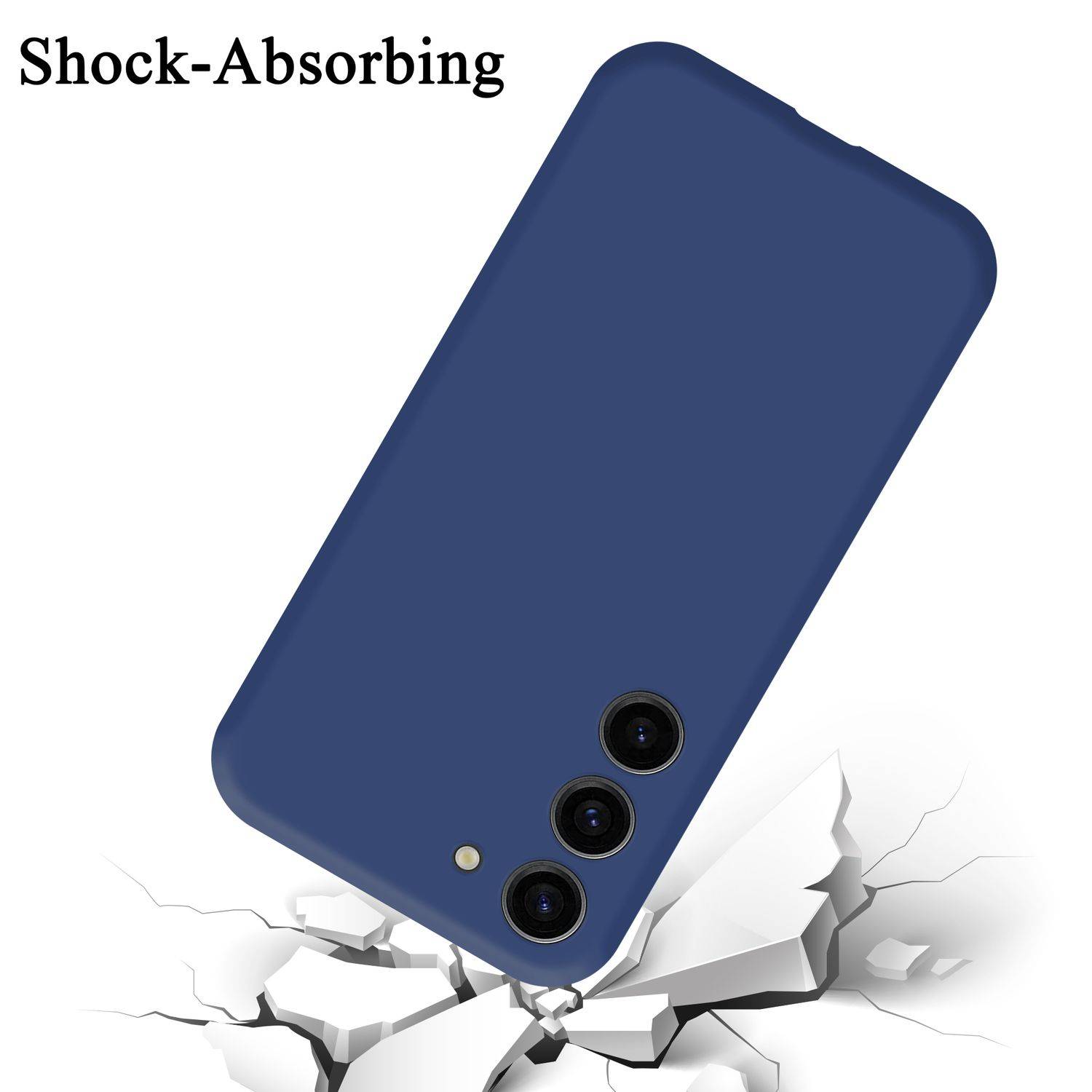 Cadorabo Schutzhülle für Samsung Galaxy S23 Hülle in Blau Handyhülle Case Cover TPU Etui-2