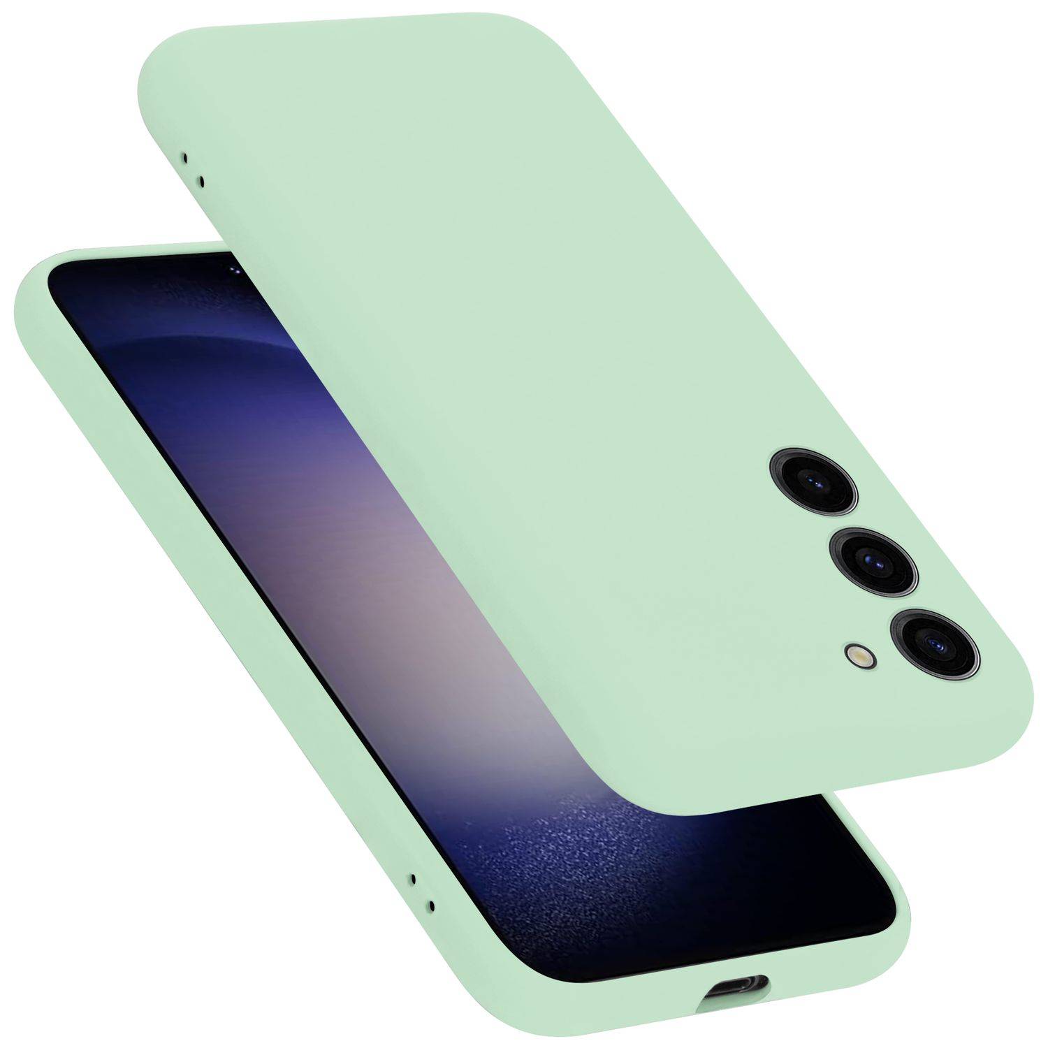 Cadorabo Schutzhülle für Samsung Galaxy S24 Hülle in Grün Handyhülle Case Cover TPU Etui-0