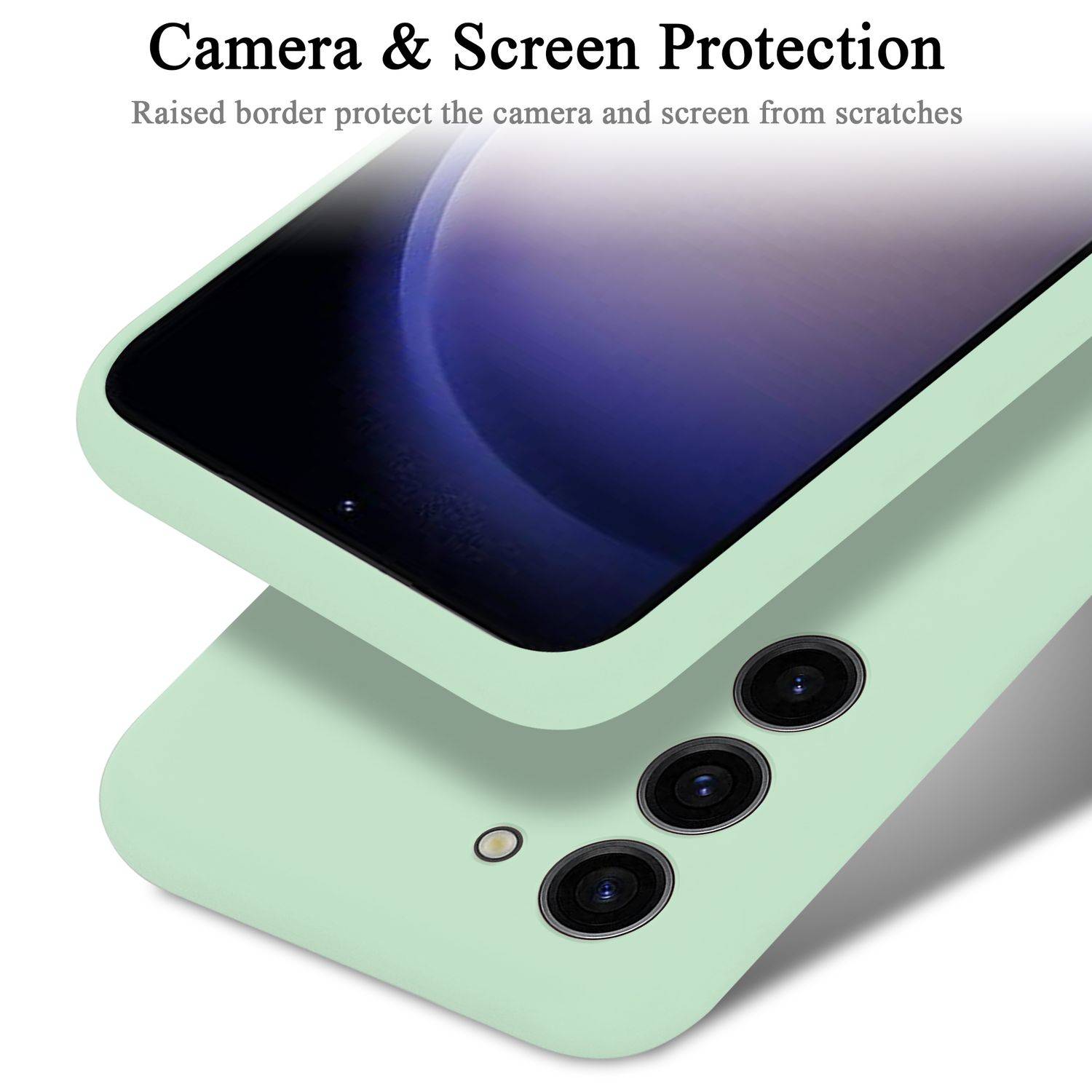 Cadorabo Schutzhülle für Samsung Galaxy S24 Hülle in Grün Handyhülle Case Cover TPU Etui-3