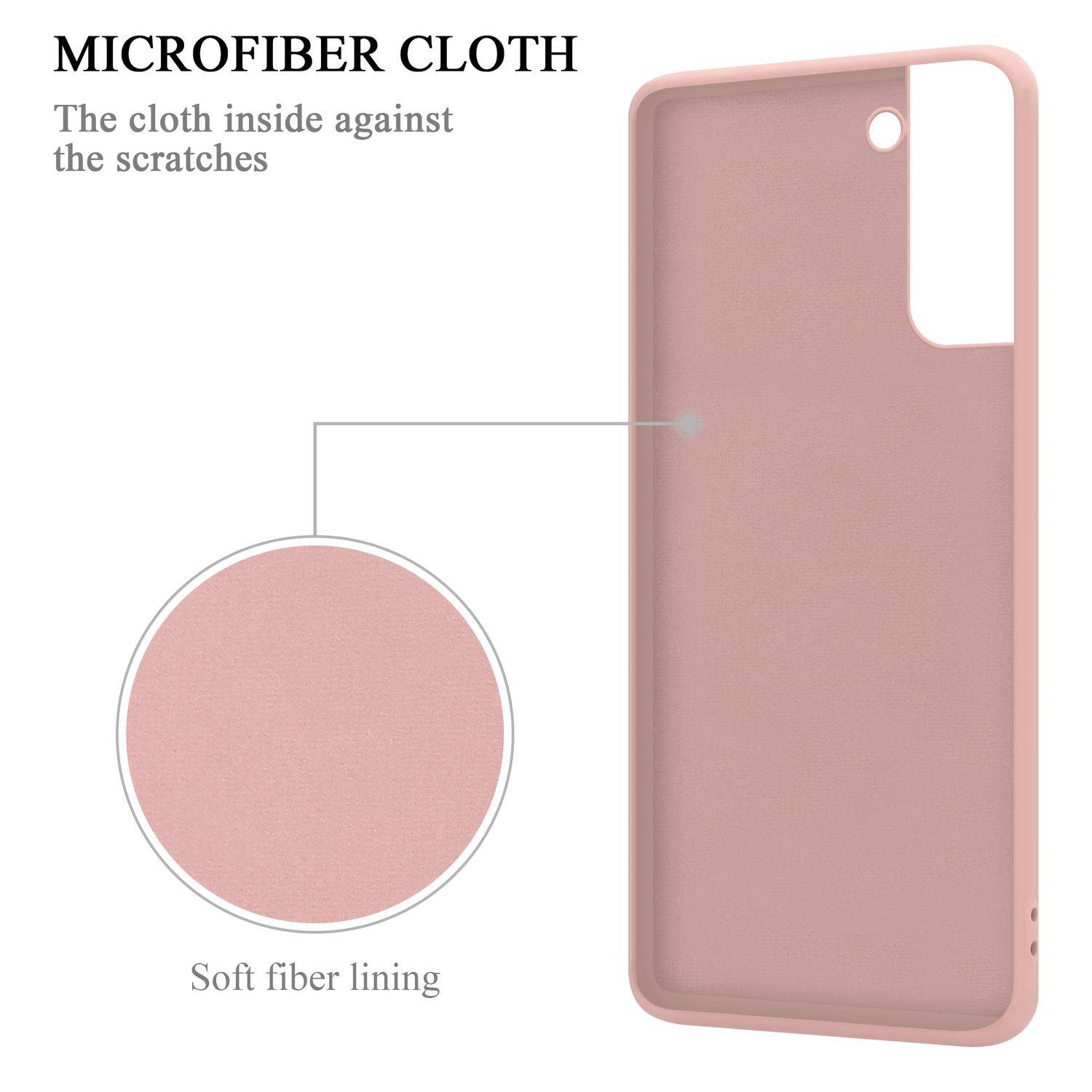Cadorabo Hülle für Samsung Galaxy S24 Schutz Hülle in Rosa Handyhülle TPU Etui Case Cover-3