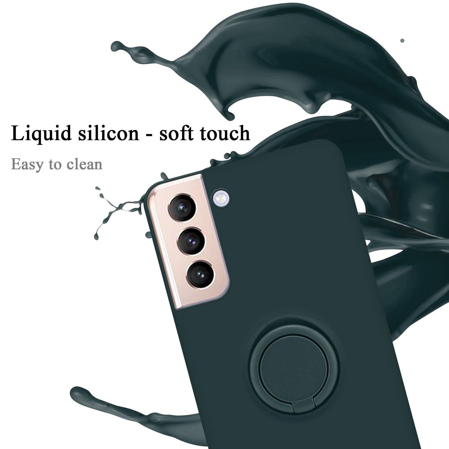 Cadorabo Hülle für Samsung Galaxy S24 Schutz Hülle in Grün Handyhülle TPU Etui Case Cover-1