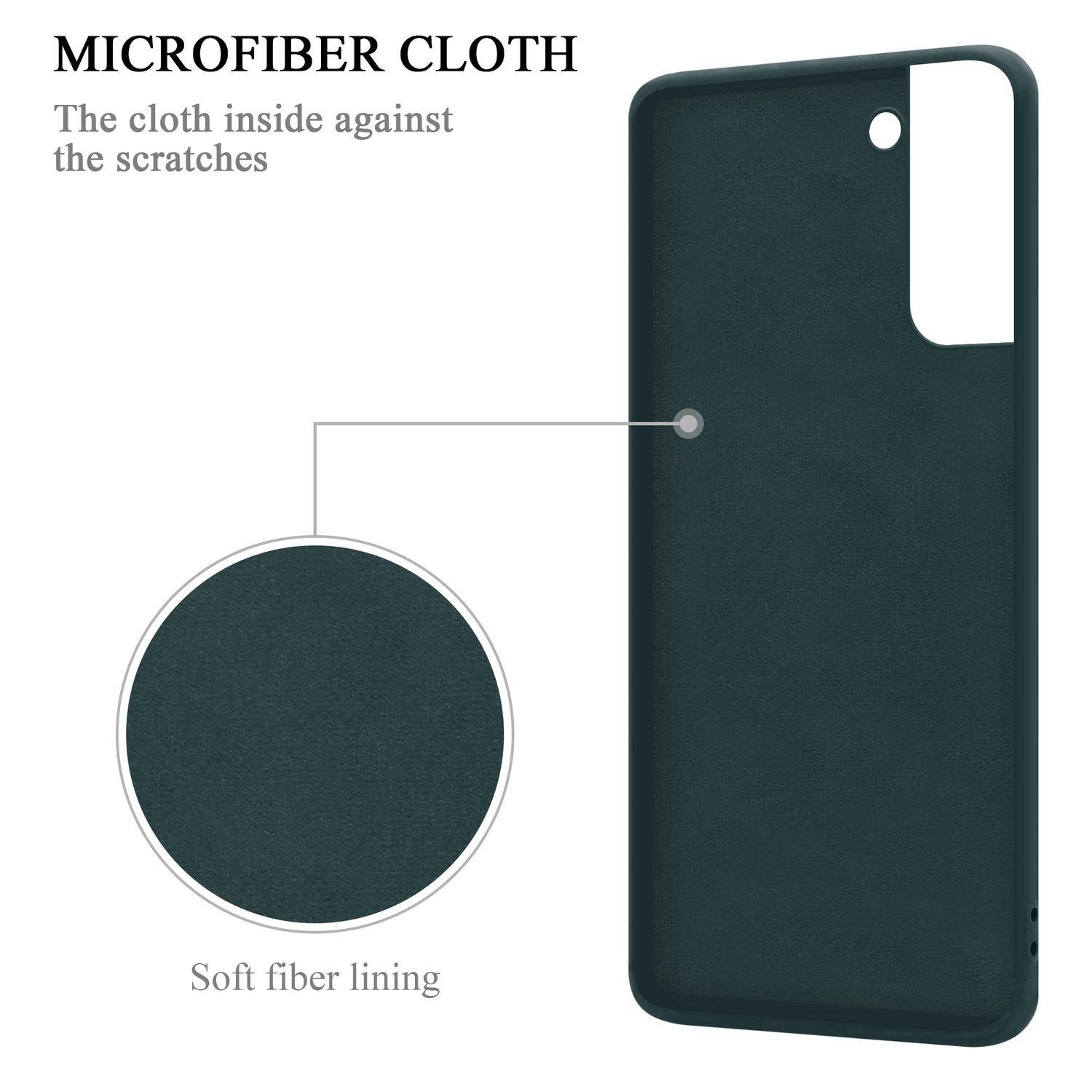 Cadorabo Hülle für Samsung Galaxy S24 Schutz Hülle in Grün Handyhülle TPU Etui Case Cover-3
