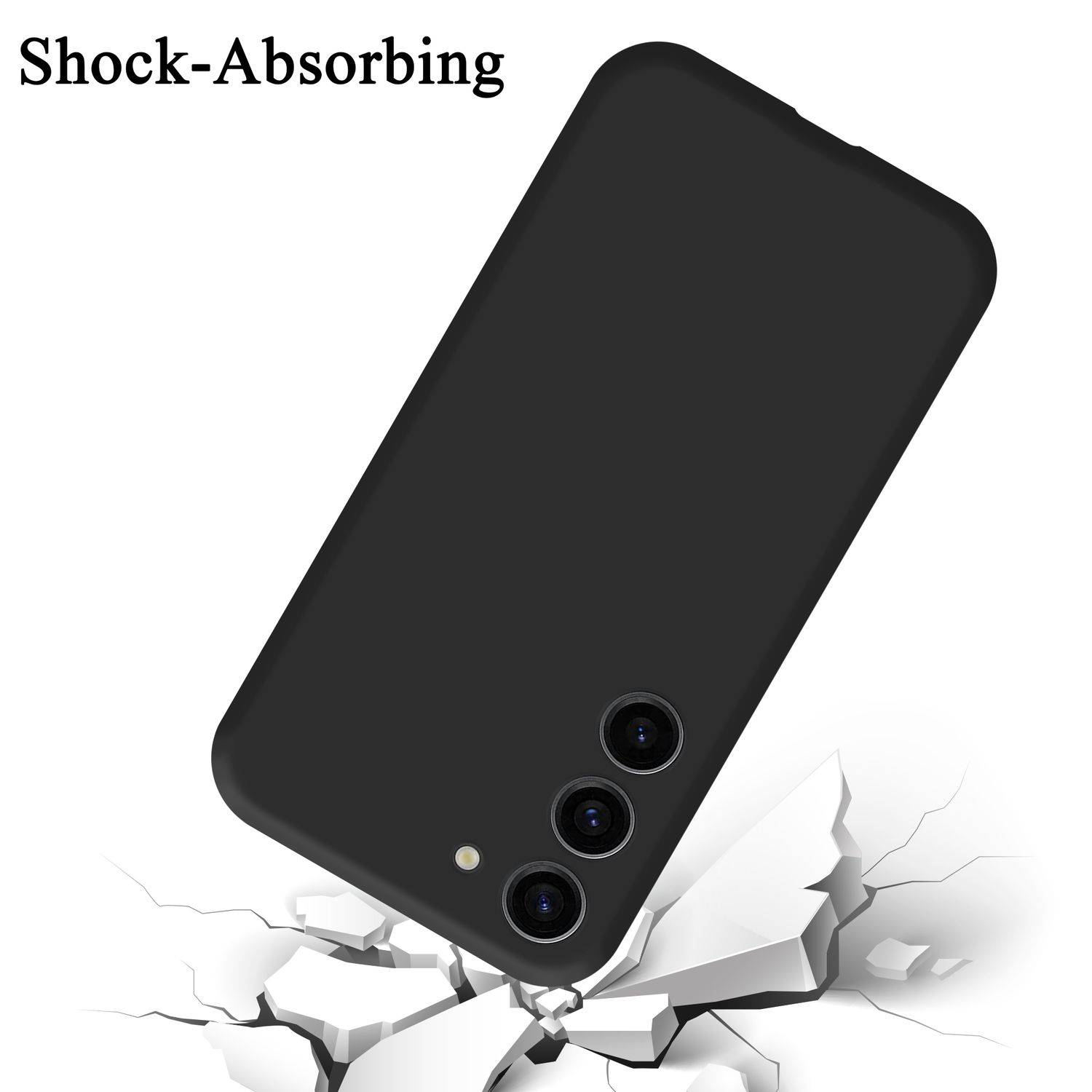 Cadorabo Schutzhülle für Samsung Galaxy S24 Hülle in Schwarz Handyhülle Case Cover TPU Etui-2