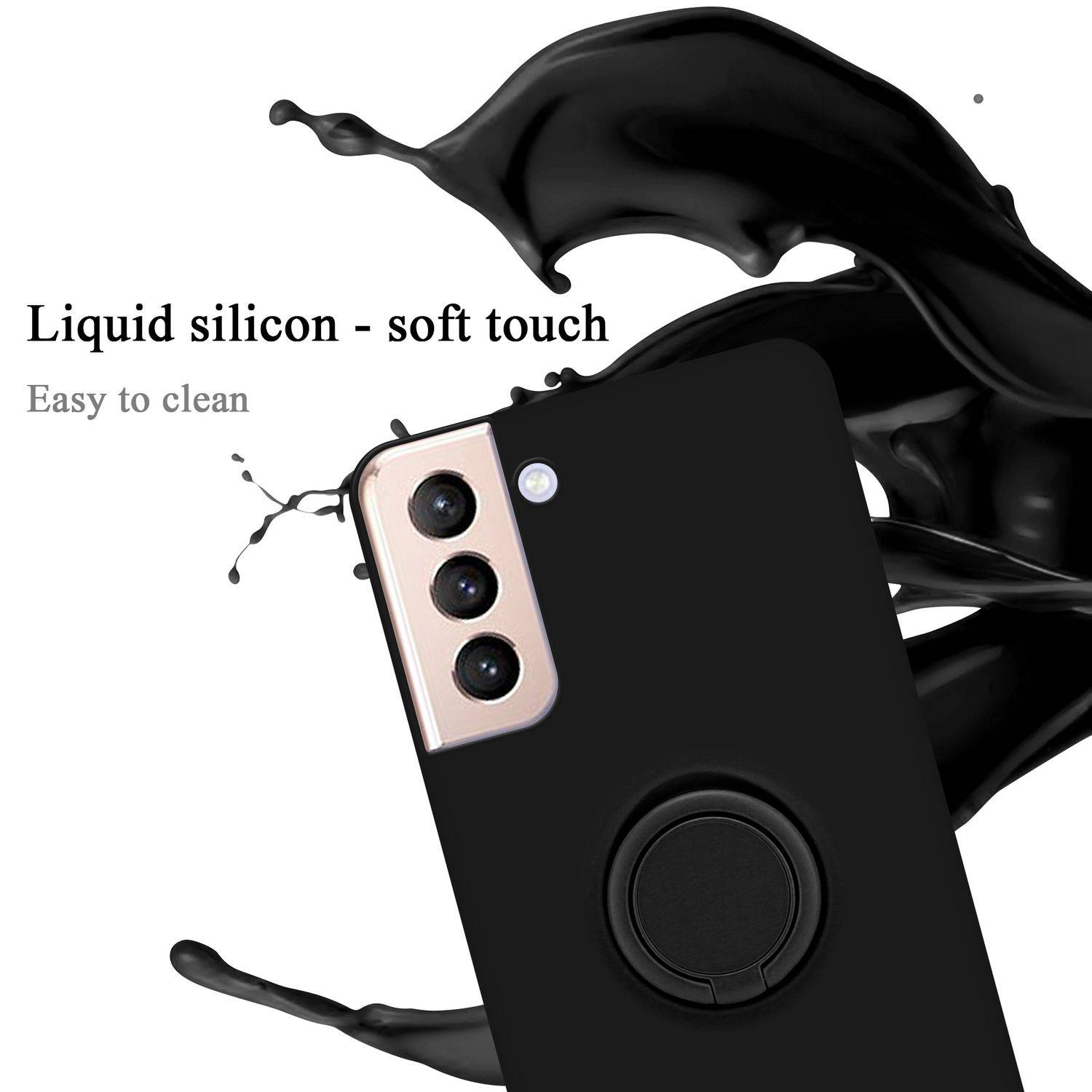 Cadorabo Hülle für Samsung Galaxy S24 Schutz Hülle in Schwarz Handyhülle TPU Etui Case Cover-1