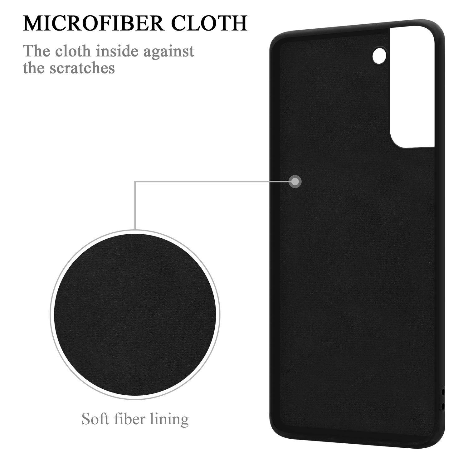 Cadorabo Hülle für Samsung Galaxy S24 Schutz Hülle in Schwarz Handyhülle TPU Etui Case Cover-3