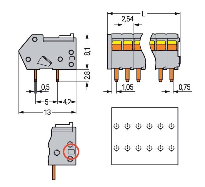 100 Stk. WAGO GmbH & Co. KG Leiterplattenklemme-1