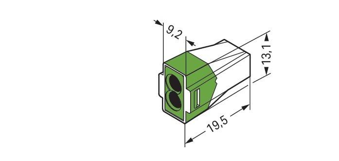 100 Stk. WAGO GmbH & Co. KG Verbindungsdosenklemm-1