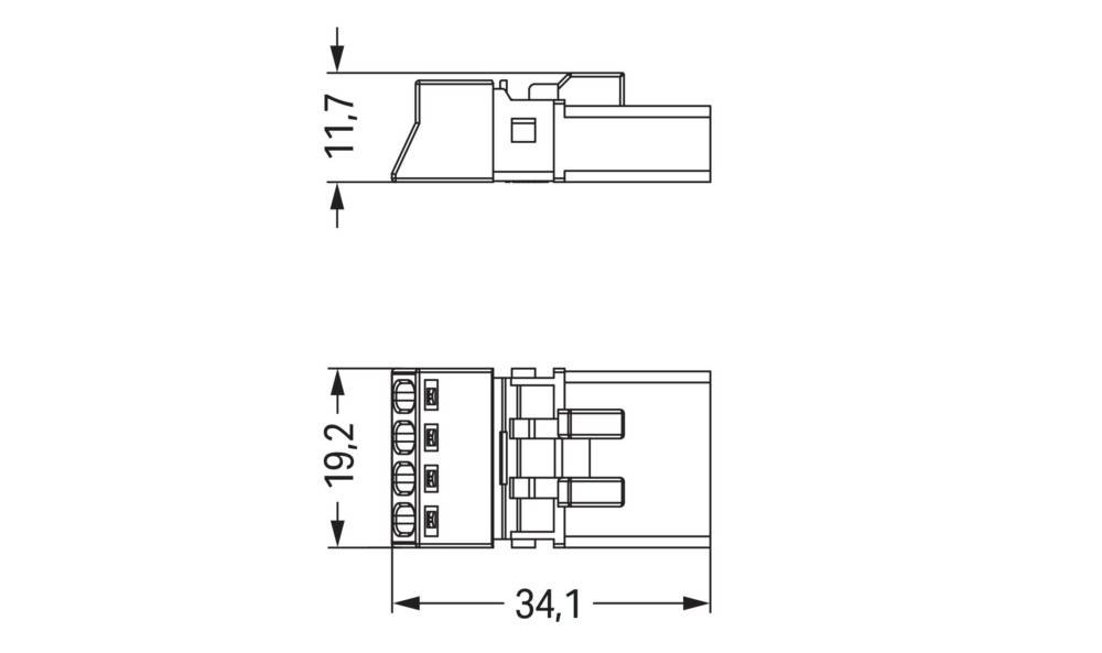 50 Stk. WAGO GmbH & Co. KG Stecker 890-254-1