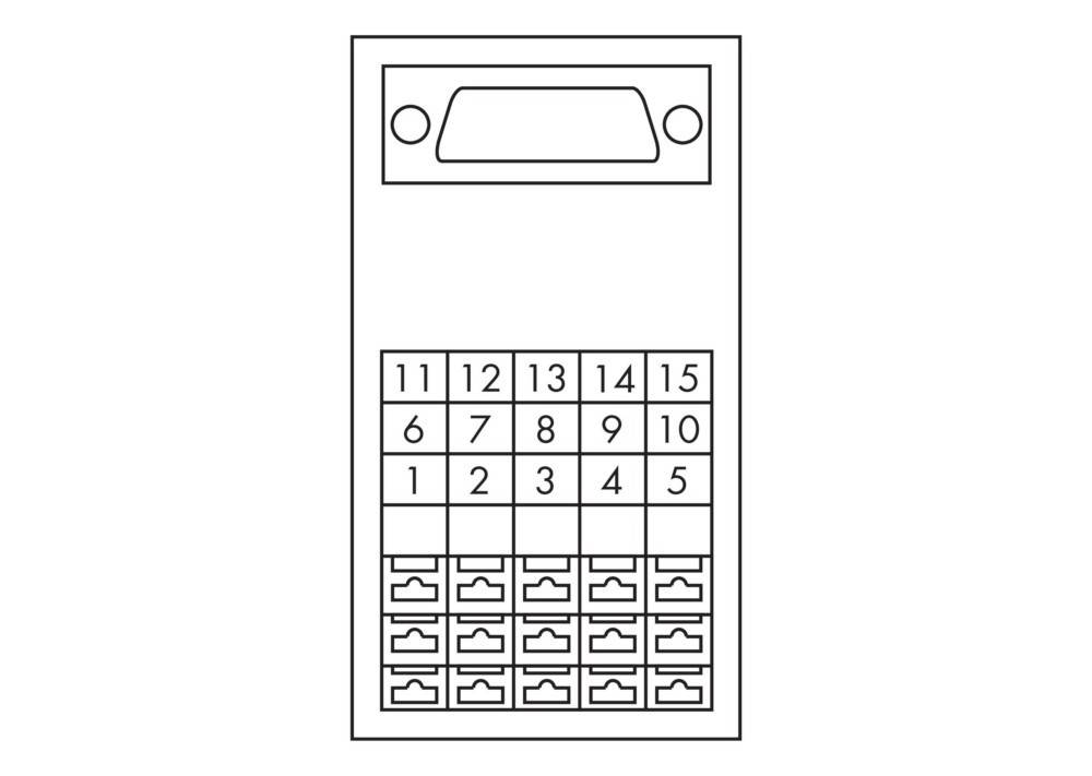 WAGO GmbH & Co. KG Übergabemodul HD-Sub-D 289-713-1