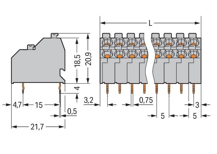 18 Stk. WAGO GmbH & Co. KG DoppelstockLeiterplatt-1