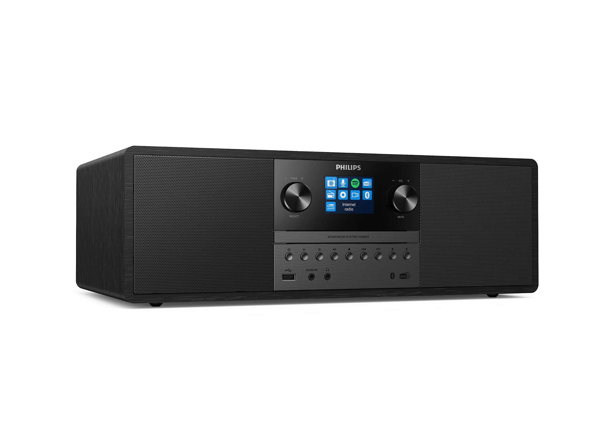 Philips TAM6805/10 - Heim-Audio-Mikrosystem - Schwarz - China - 50 W - Voller Bereich - 7,62 cm-2