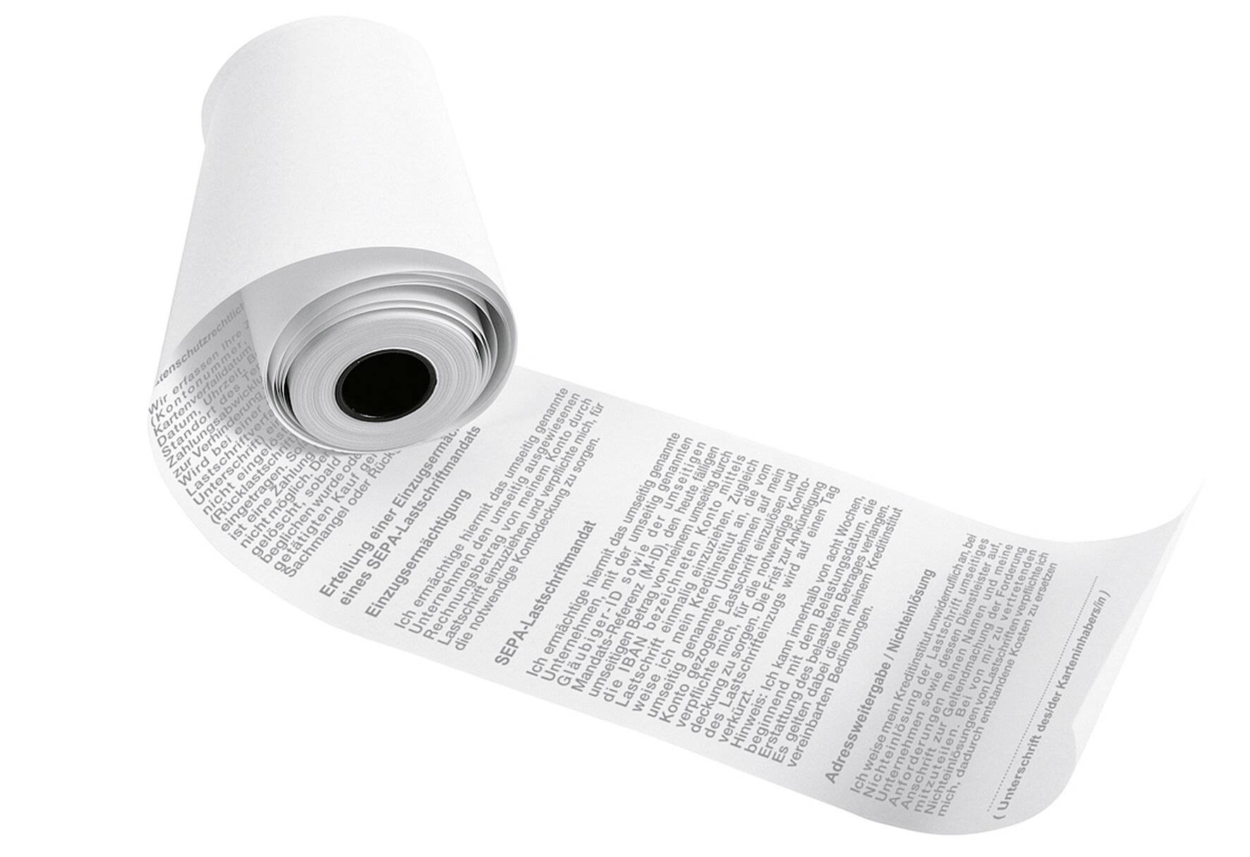 Thermo Kassenrolle EC-Cash B57mmL24m Kern 12mm Ø46mm weiß BPA-frei 55gr.-0