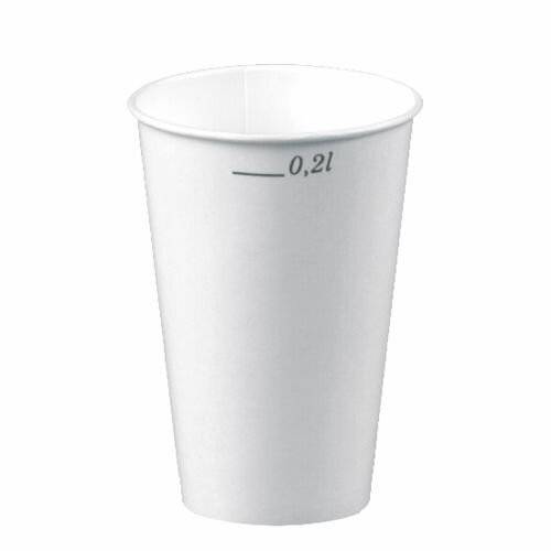 100 Trinkbecher für Kaltgetränke, Pappe 0,2 l Ø 8 cm · 8,8 cm grün "Rays"-3