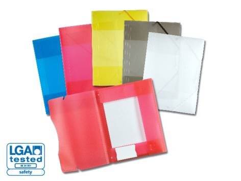 Sammelmappe A3 Gelb - Kunststoff - Transparent-1