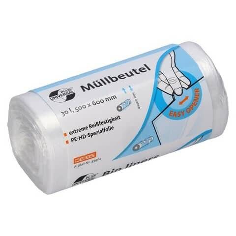 Müllbeutel - 30 l, HDPE, 100