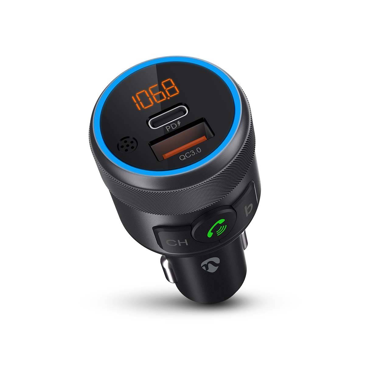 Nedis Kfz Audio FM Transmitter CATR3024BK-2