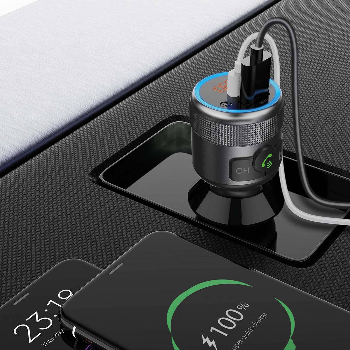 Nedis Kfz Audio FM Transmitter CATR3024BK-3