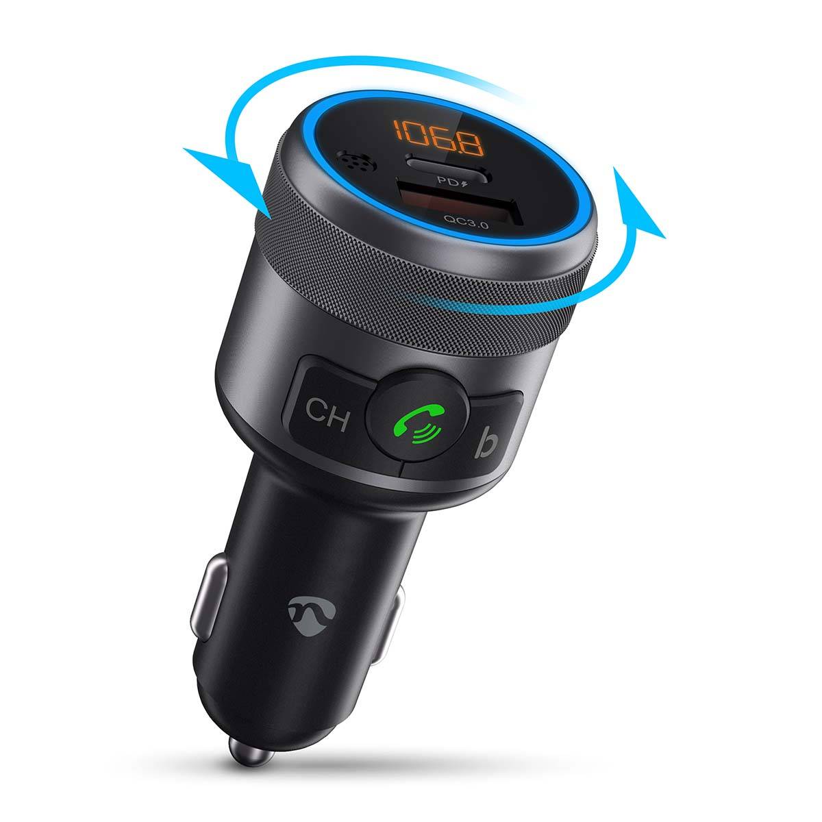 Nedis Kfz Audio FM Transmitter CATR3024BK-4