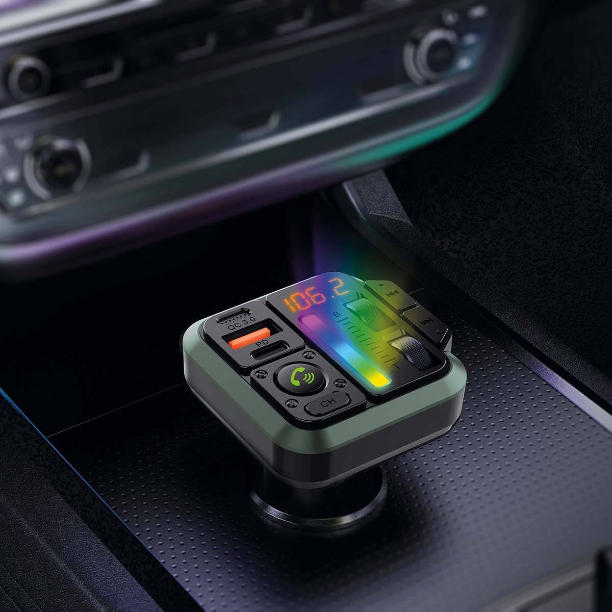Nedis Kfz Audio FM Transmitter CATR2024BK-2