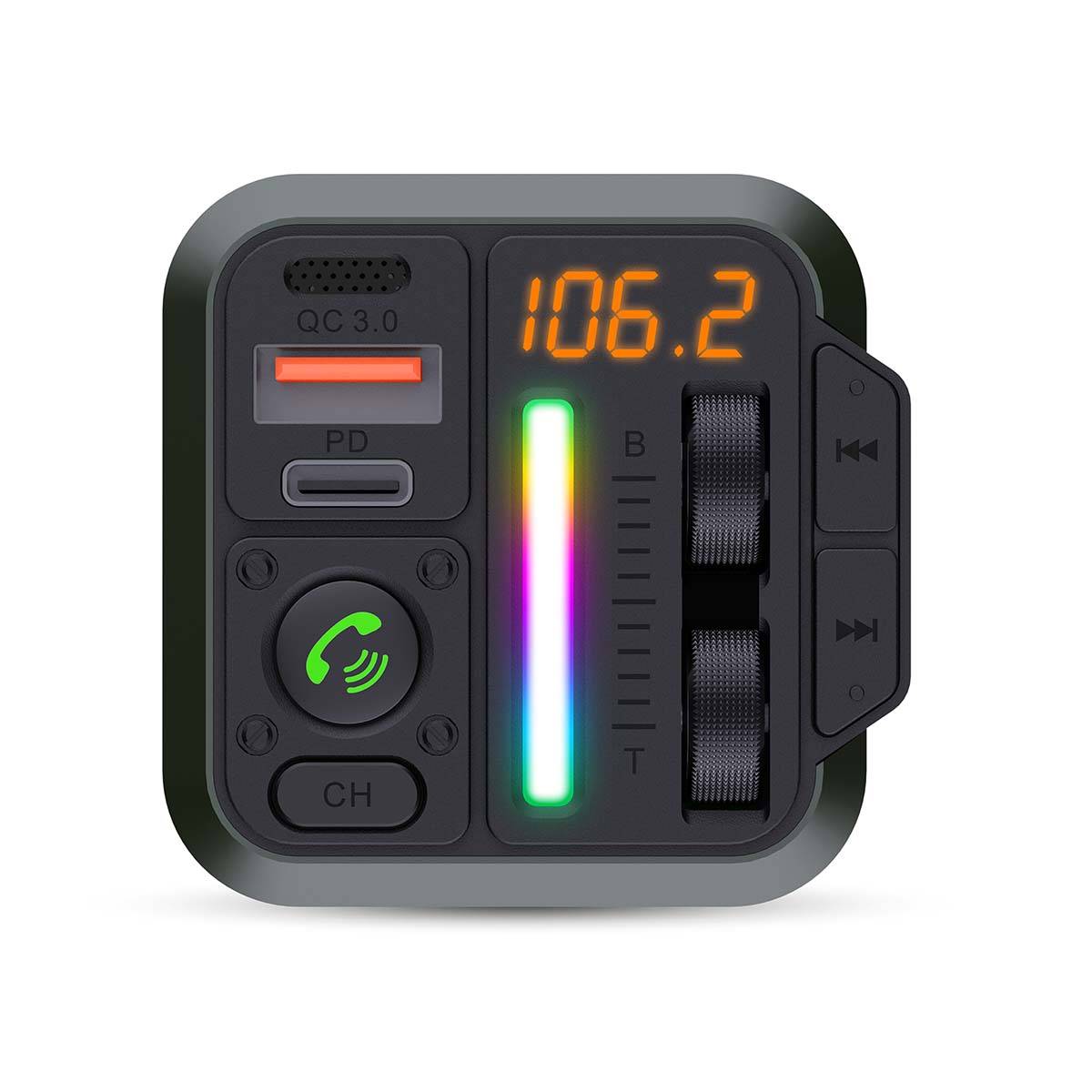 Nedis Kfz Audio FM Transmitter CATR2024BK-3