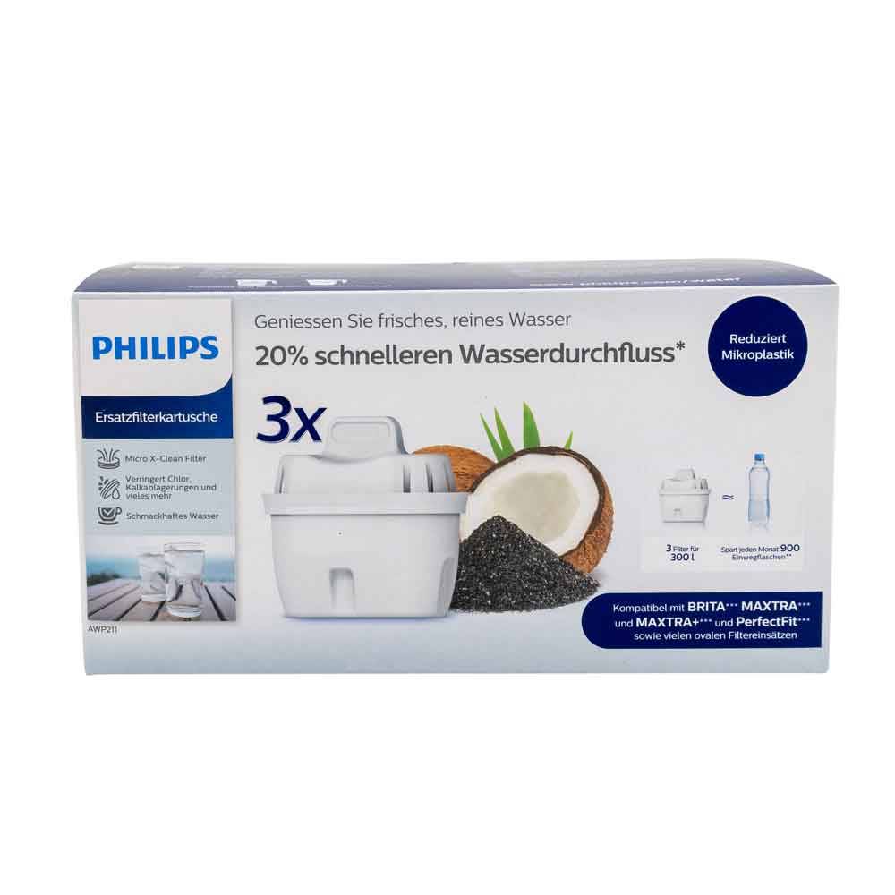 PHILIPS - Ersatzfilterkartuschen 3er Wasser Filter AWP211/31-0
