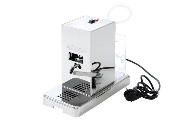 Lucaffe Espressomaschine für ESE-Pads Lucidatura Edelstahl hochglanzpoliert