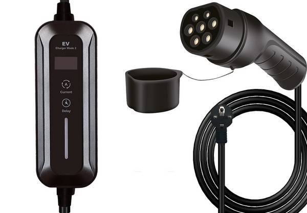 helos Typ 2 EV tragbares Ladegert auf Schuko max.3.7KW,16A 1-phasig 5m Kabel & Adapter