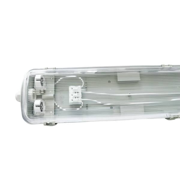 LUXULA Gehäuse für 2x LED-Röhre T8 G13 120cm LED Feuchtraum Wannenleuchte