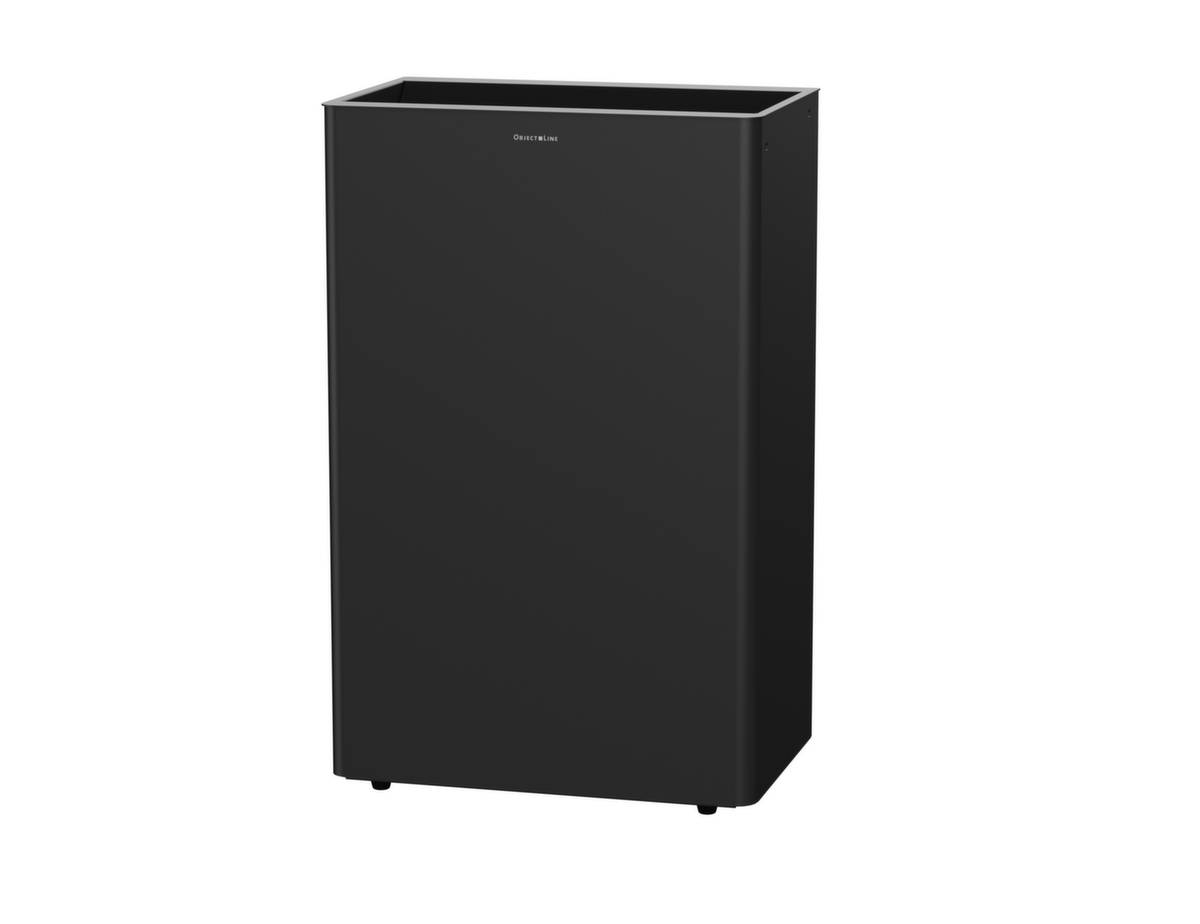 Edelstahl-Abfallbehälter,60l,HxBxT 604x389x248mm,Korpus Edelstahl RAL9005-1
