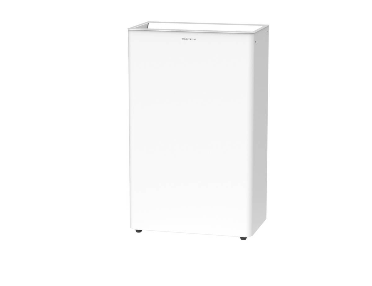 Edelstahl-Abfallbehälter,40l,HxBxT 560x350x210mm,Korpus Edelstahl RAL9003-1