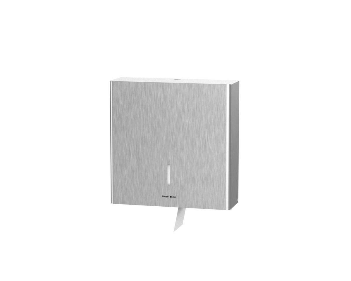 WC-Großrollenspender,HxBxT 345x344x114mm,f. 1 Rolle(n),Gehäuse Edelstahl,silber-1