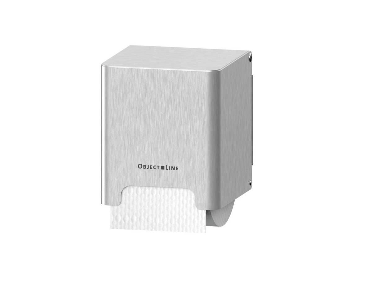 Toilettenpapierspender,HxBxT 133x118x127mm,f. 1 Rolle(n),Gehäuse Edelstahl,silber-1