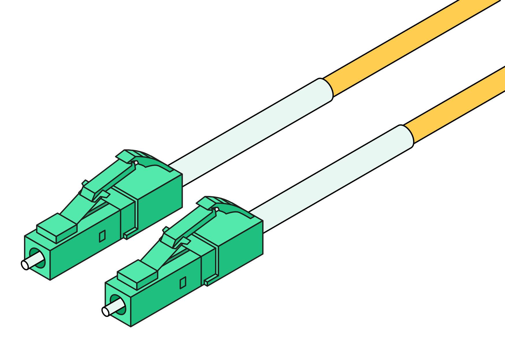 LWL Glasfaser Patchkabel Singlemode LC/LC APC OS2 9/125µ Simplex LSZH Gelb 20m-1