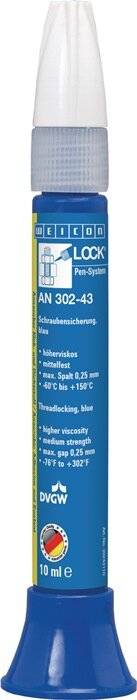 Schraubensicherung WEICONLOCK® AN 302-43 10ml blau Pen WEICON-0