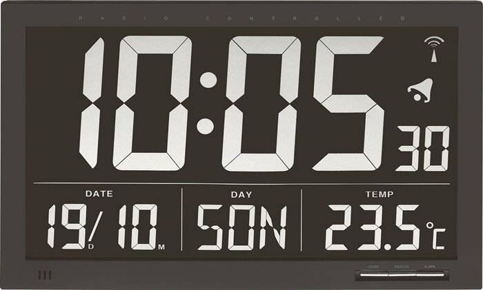 Funk-Digitaluhr Funkuhr Ku.schwarz 1,5 V dig.TFA-1