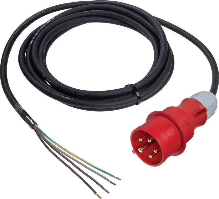 WEINGÄRTNER 71054 Anschlussleitung H07RN-F 5x1,5 mm² 5 m CEE-Stecker, 5-polig s-2