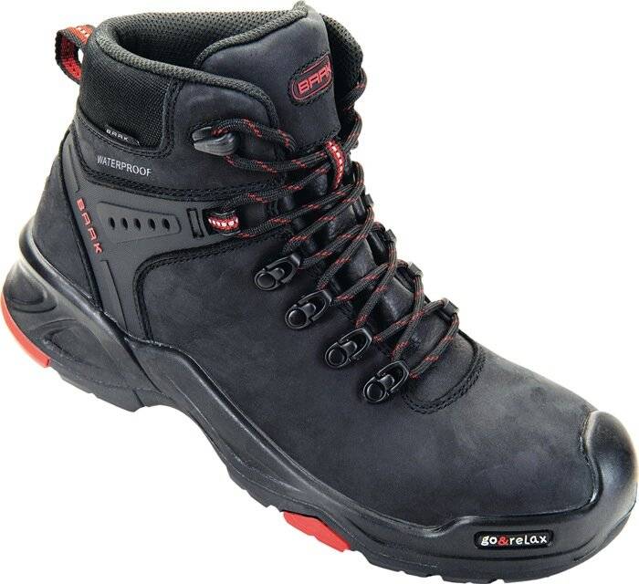 Sicherheitsstiefel Bailey Gr.40 schwarz/rot Leder S3 SRC HRO WR EN20345 BAAK-4